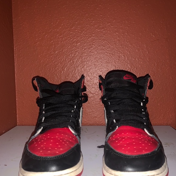jordan 1 bred toes size 7 i’ll accept offers - Picture 4 of 9